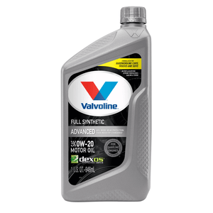 Valvoline Advanced Full Synthetic 0W-20 Motor Oil 1 QT - Premium Engine Oil from Valvoline - Just $40.99! Shop now at Rapidvehicles