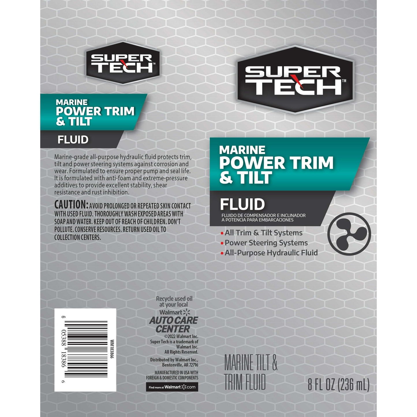 Super Tech Marine Power Trim and Tilt Fluid, 8 oz tube - Premium Transmission Fluids from Super Tech - Just $57.99! Shop now at Rapidvehicles