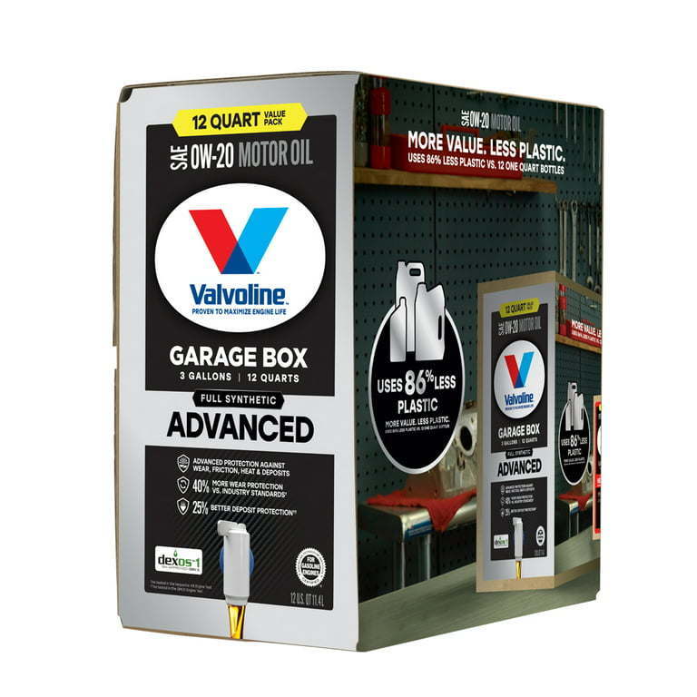 Valvoline Advanced Full Synthetic 0W-20 Motor Oil, 12 QT - Premium Engine Oil from Valvoline - Just $140.99! Shop now at Rapidvehicles