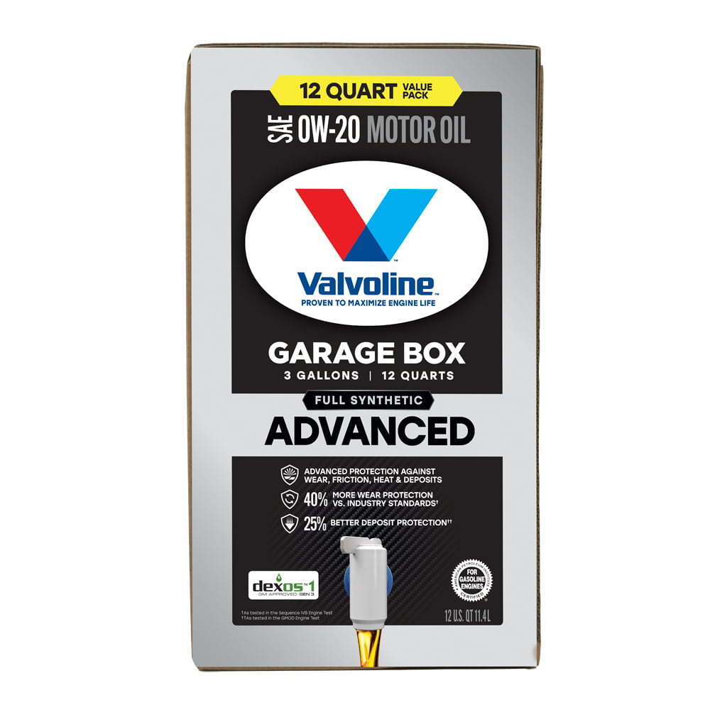 Valvoline Advanced Full Synthetic 0W-20 Motor Oil, 12 QT - Premium Engine Oil from Valvoline - Just $120.99! Shop now at Rapidvehicles