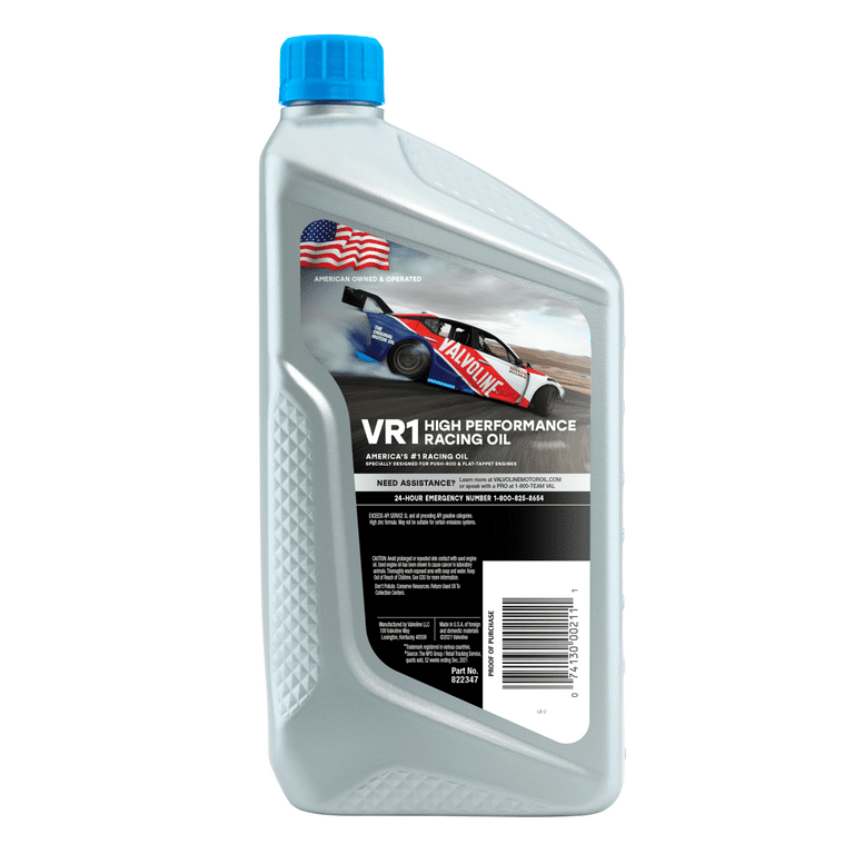 Valvoline VR1 Racing 20W-50 Conventional Motor Oil 1 QT - Premium Engine Oil from Valvoline - Just $57.99! Shop now at Rapidvehicles