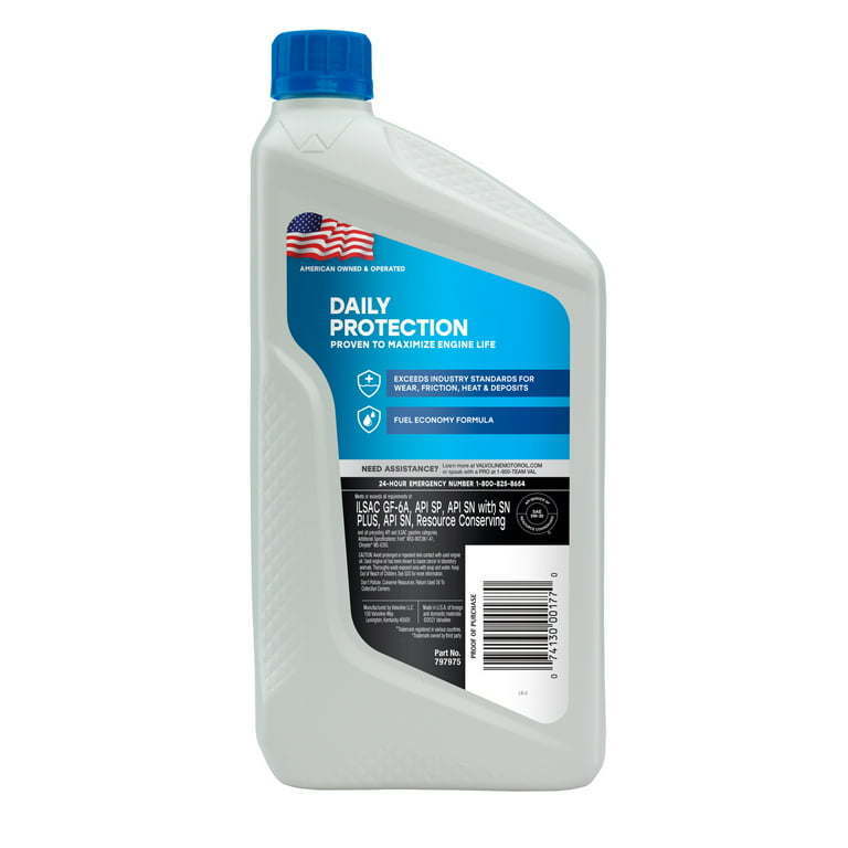 Valvoline Daily Protection 5W-30 Syntheic Blend Motor Oil 1 QT - Premium Engine Oil from Valvoline - Just $40.99! Shop now at Rapidvehicles