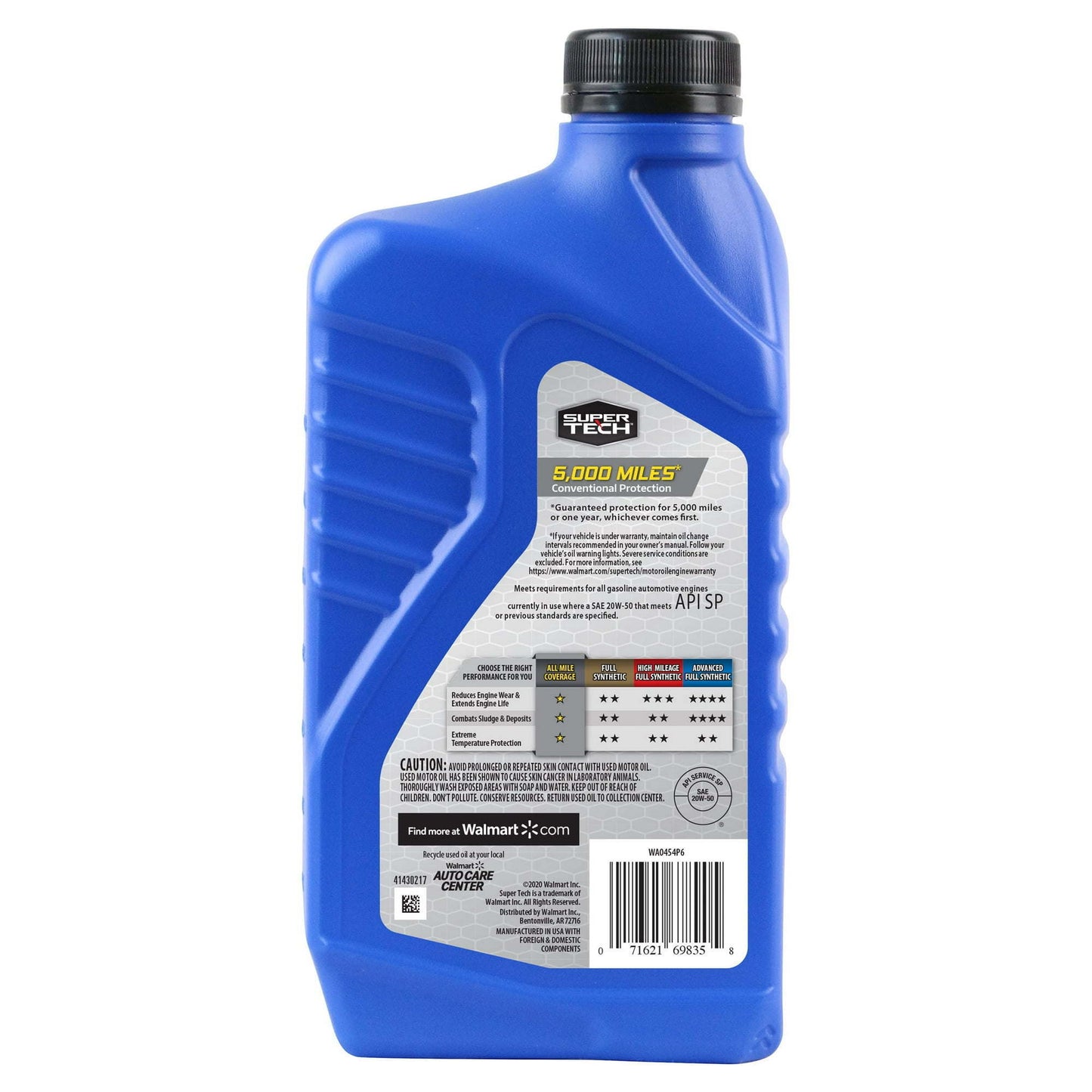 Super Tech All Mileage Motor Oil SAE 20W-50, 1 Quart - Premium Engine Oil from Super Tech - Just $57.99! Shop now at Rapidvehicles