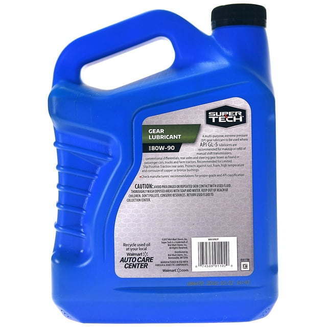 Super Tech Gear Lubricant SAE 80W-90, 1 Gallon Bottle - Premium Lubricants from Super Tech - Just $68.99! Shop now at Rapidvehicles