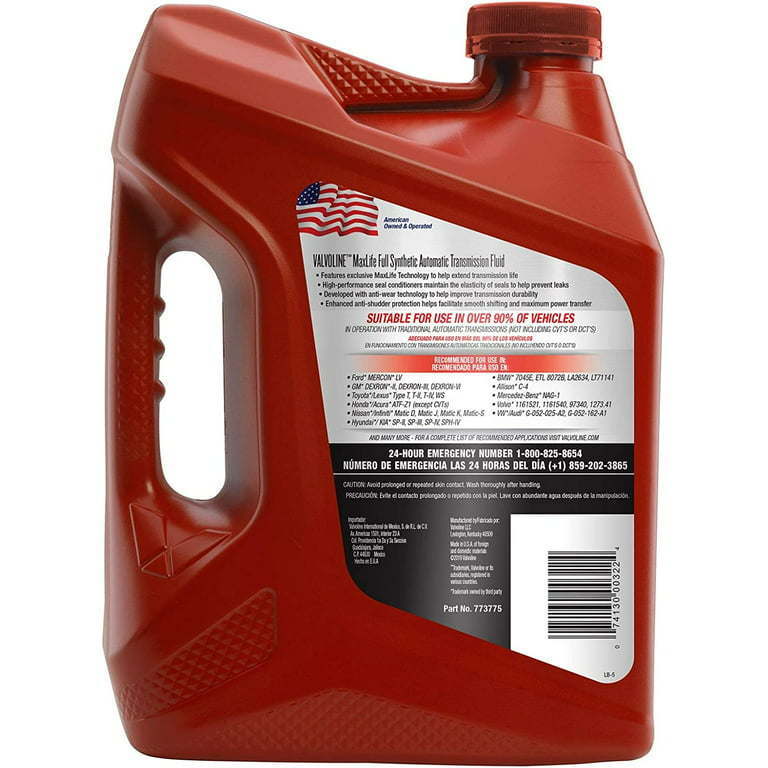 Valvoline Maxlife Dex/Merc Atuo Transmission Fluid 3/1 Gallon - Premium Transmission Fluids from Valvoline - Just $127.99! Shop now at Rapidvehicles