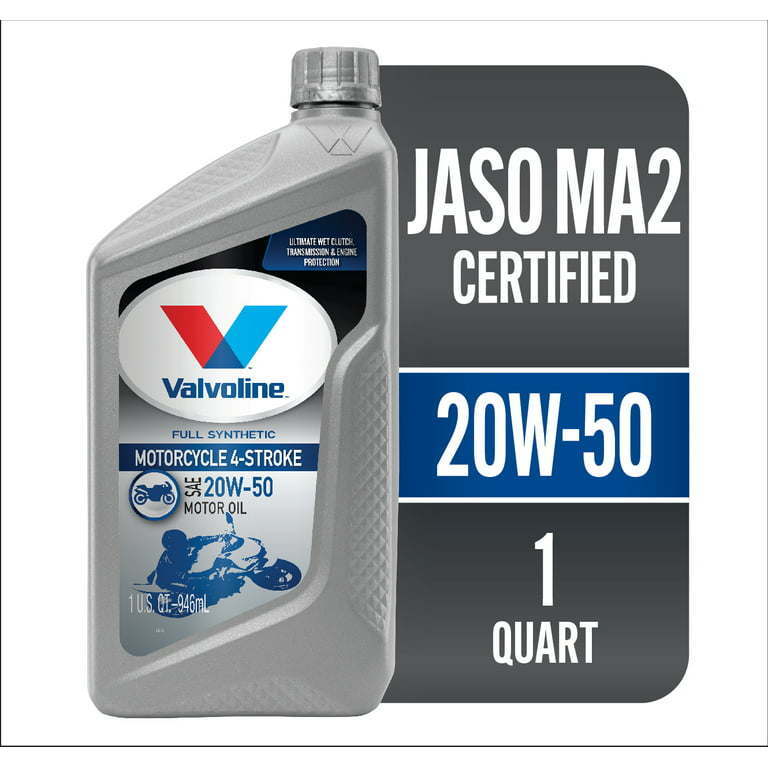 Valvoline 4-Stroke Motorcycle Full Synthetic SAE 20W-50 Motor Oil - Premium Engine Oil from Valvoline - Just $57.99! Shop now at Rapidvehicles