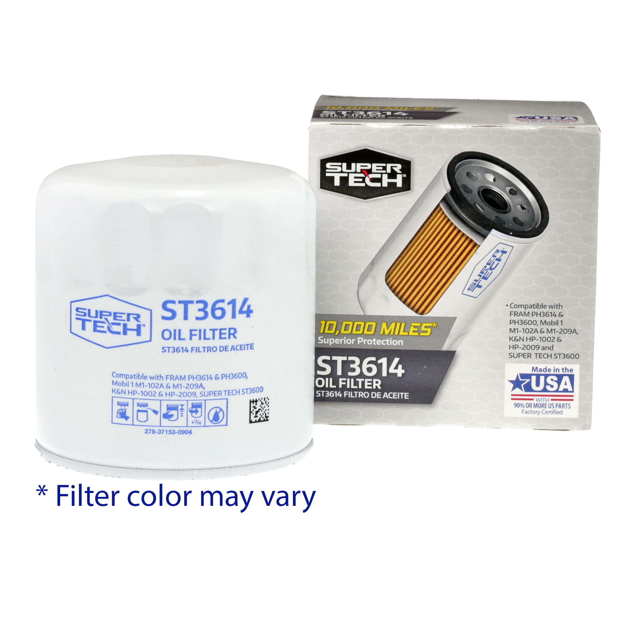 SuperTech 10K mile Spin-on Replacement Oil Filter, ST3614 - Premium Cleaners from Super Tech - Just $35.99! Shop now at Rapidvehicles