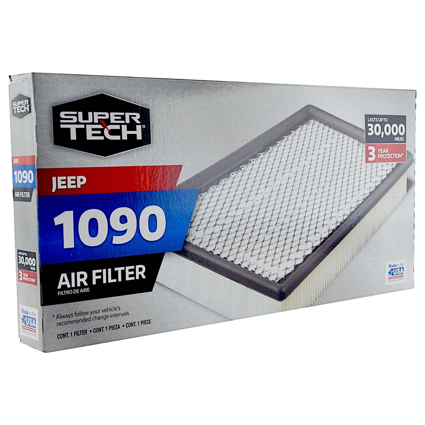 Super Tech 1090 Engine Air Filter, Replacement Filter for - Premium Filters from Super Tech - Just $57.99! Shop now at Rapidvehicles