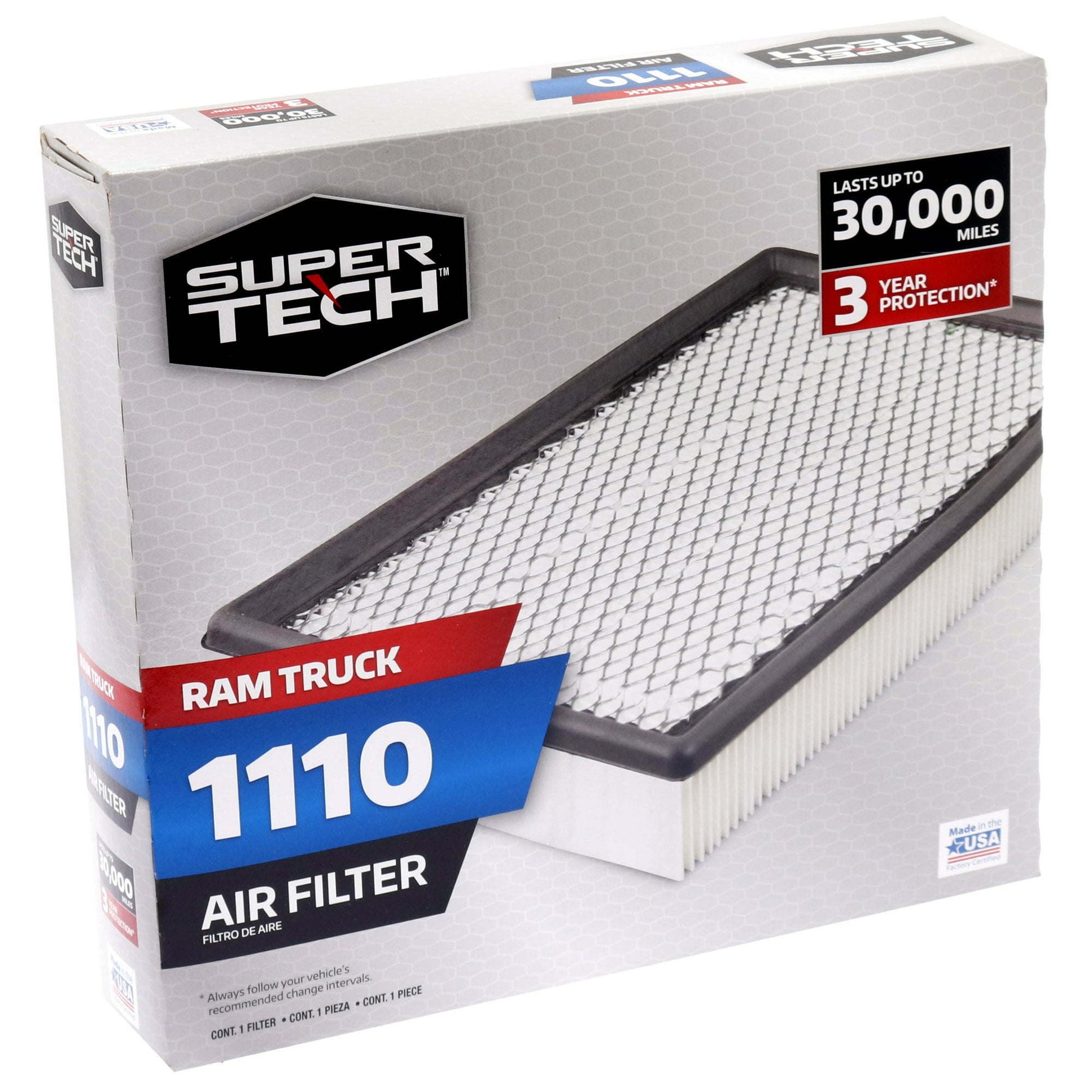 Super Tech 1110 Engine Air Filter, Replacement Filter for Dodge - Premium Filters from Super Tech - Just $73.99! Shop now at Rapidvehicles