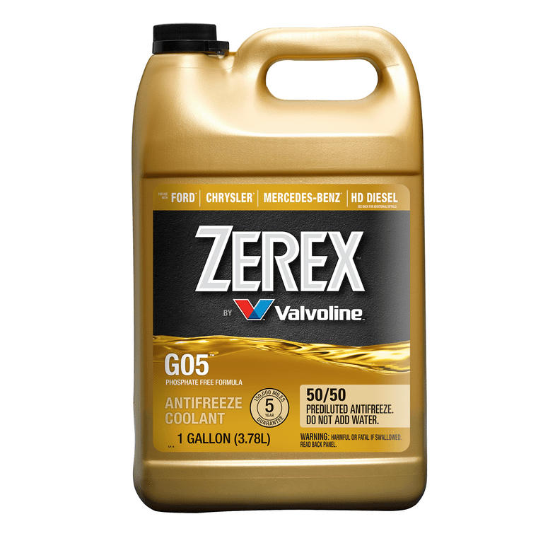 Zerex G05 Phosphate Free Antifreeze / Coolant 50/50 Ready-to-Use - Premium Antifreezes & Coolants from Valvoline - Just $73.99! Shop now at Rapidvehicles