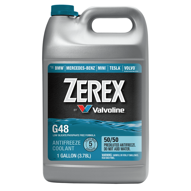 Zerex G48 Low Silicate/Phosphate Free Antifreeze/Coolant 50/50 - Premium Antifreezes & Coolants from Valvoline - Just $77.99! Shop now at Rapidvehicles