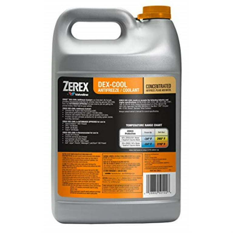 Zerex Dex-Cool Organic Acid Technology Antifreeze / Coolant 50/50 Prediluted Ready-to-Use 1 GA - Premium Antifreezes & Coolants from Valvoline - Just $50.99! Shop now at Rapidvehicles