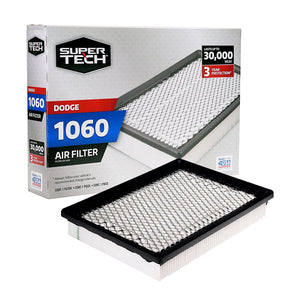 Super Tech 1060 Engine Air Filter, Replacement Filter for Chrysler or Dodge - Premium Filters from Super Tech - Just $47.30! Shop now at Rapidvehicles