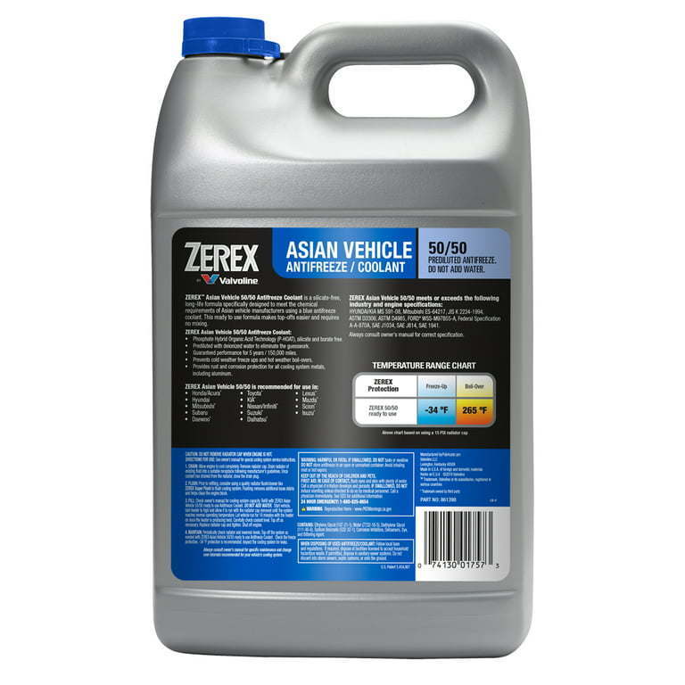 Zerex Asian Vehicle Blue Silicate and Borate Free Antifreeze / - Premium Antifreezes & Coolants from Valvoline - Just $73.99! Shop now at Rapidvehicles