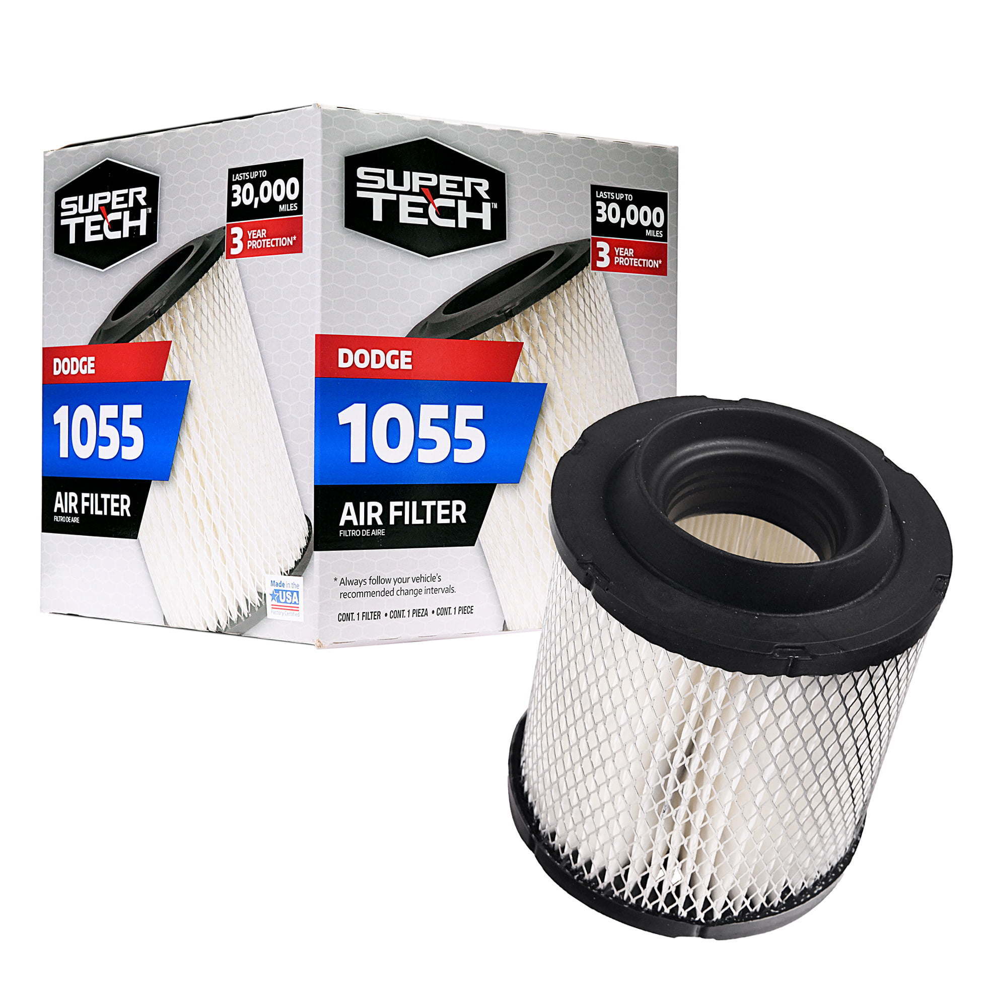 Super Tech 1055 Engine Air Filter, Replacement Filter for Chrysler or Dodge - Premium Filters from Super Tech - Just $47.30! Shop now at Rapidvehicles