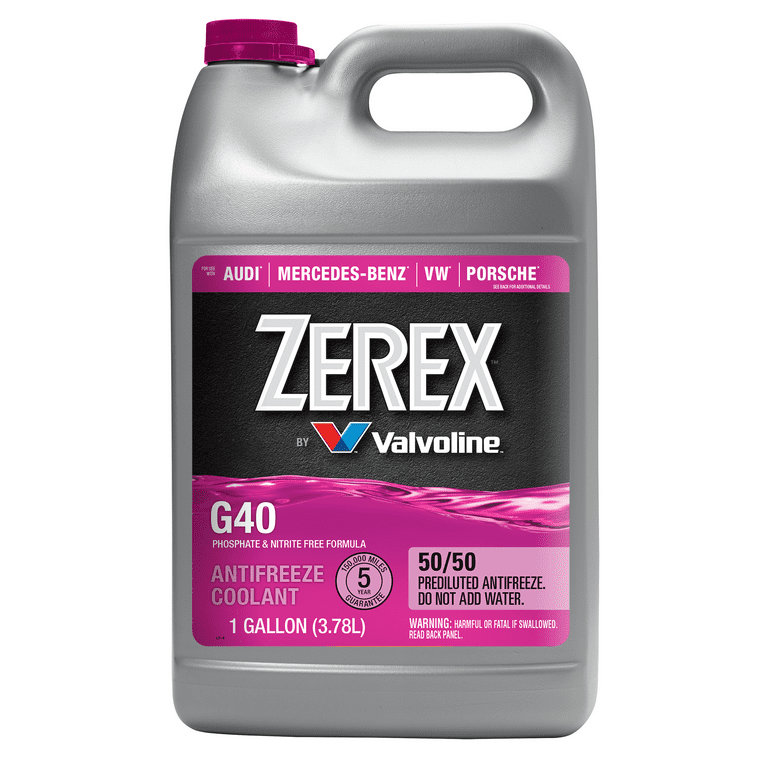 Zerex G40 Phosphate and Nitrite Free Antifreeze/Coolant 50/50 Prediluted Ready-to-Use 1 GA - Premium Antifreezes & Coolants from Valvoline - Just $50.99! Shop now at Rapidvehicles