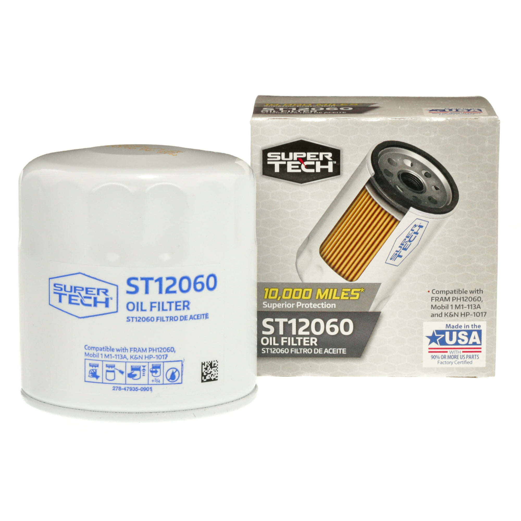 SuperTech ST12060, 10K mile Replacement Oil Filter for Buick, Cadillac, Chevrolet, and GMC - Premium Filters from SuperTech - Just $47.30! Shop now at Rapidvehicles