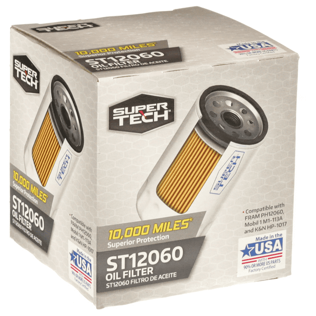 SuperTech ST12060, 10K mile Replacement Oil Filter for Buick, Cadillac, Chevrolet, and GMC - Premium Filters from SuperTech - Just $47.30! Shop now at Rapidvehicles