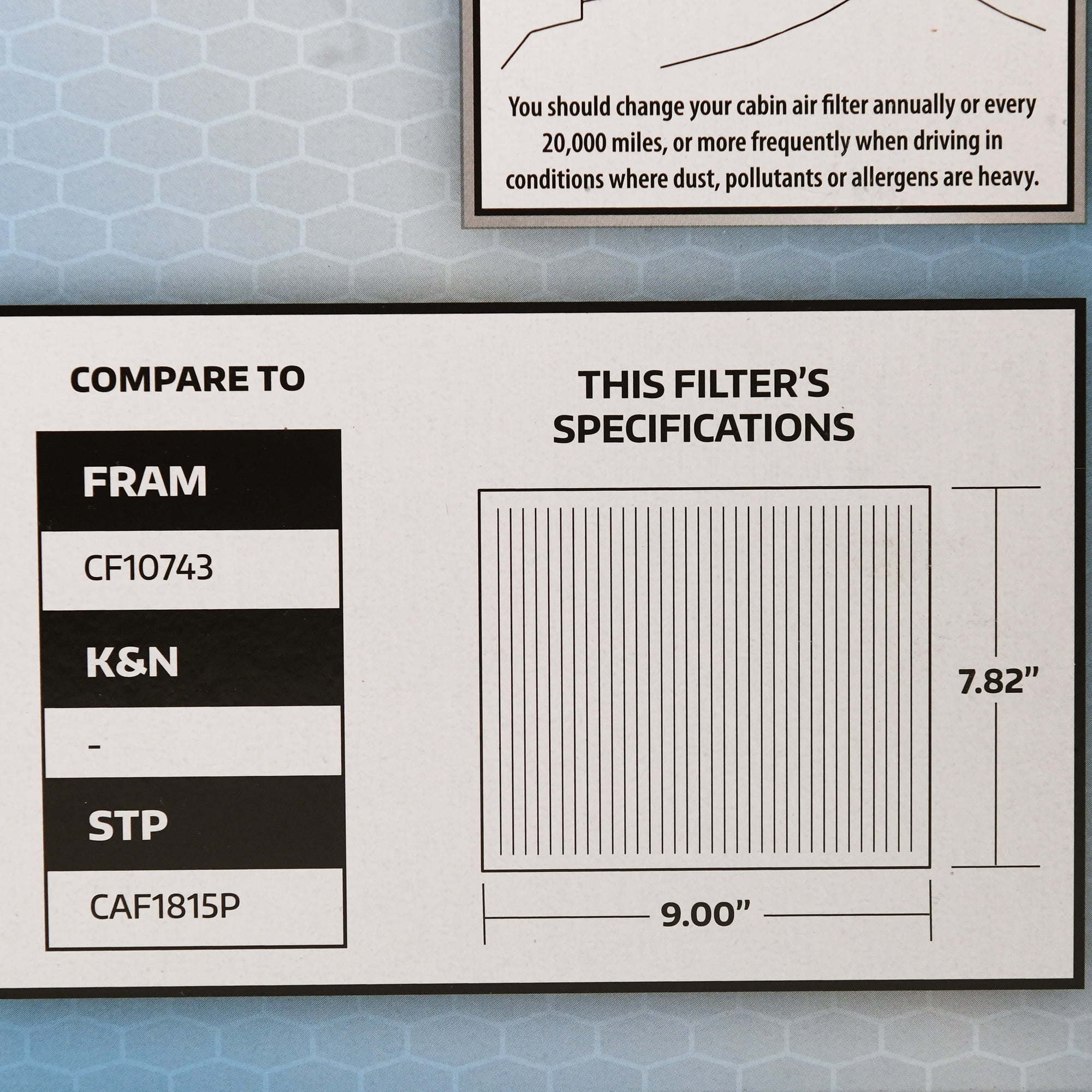 SuperTech Cabin Air Filter 5005, Replacement Air/Dust Filter for Chrysler - Premium Filters from SuperTech - Just $47.30! Shop now at Rapidvehicles