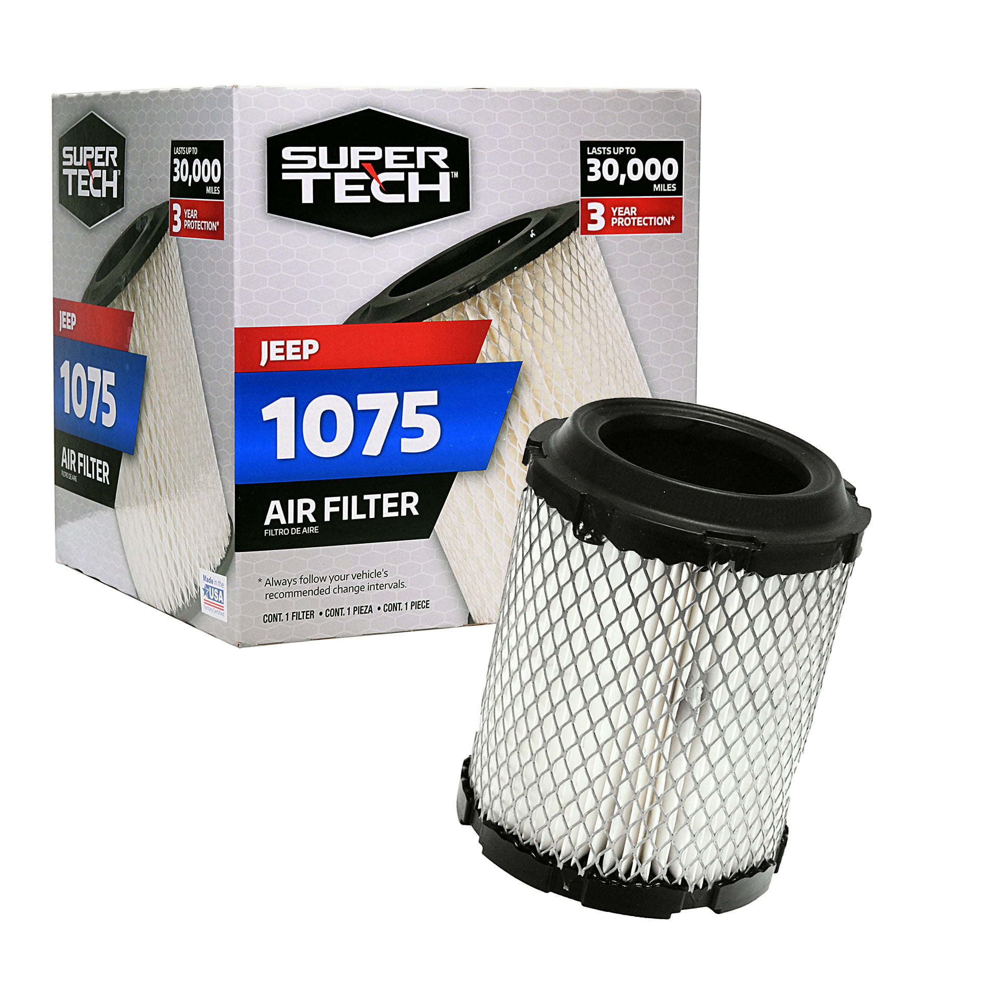 Super Tech 1075 Engine Air Filter, Replacement Filter for Chrysler or Jeep - Premium Filters from Super Tech - Just $60.60! Shop now at Rapidvehicles