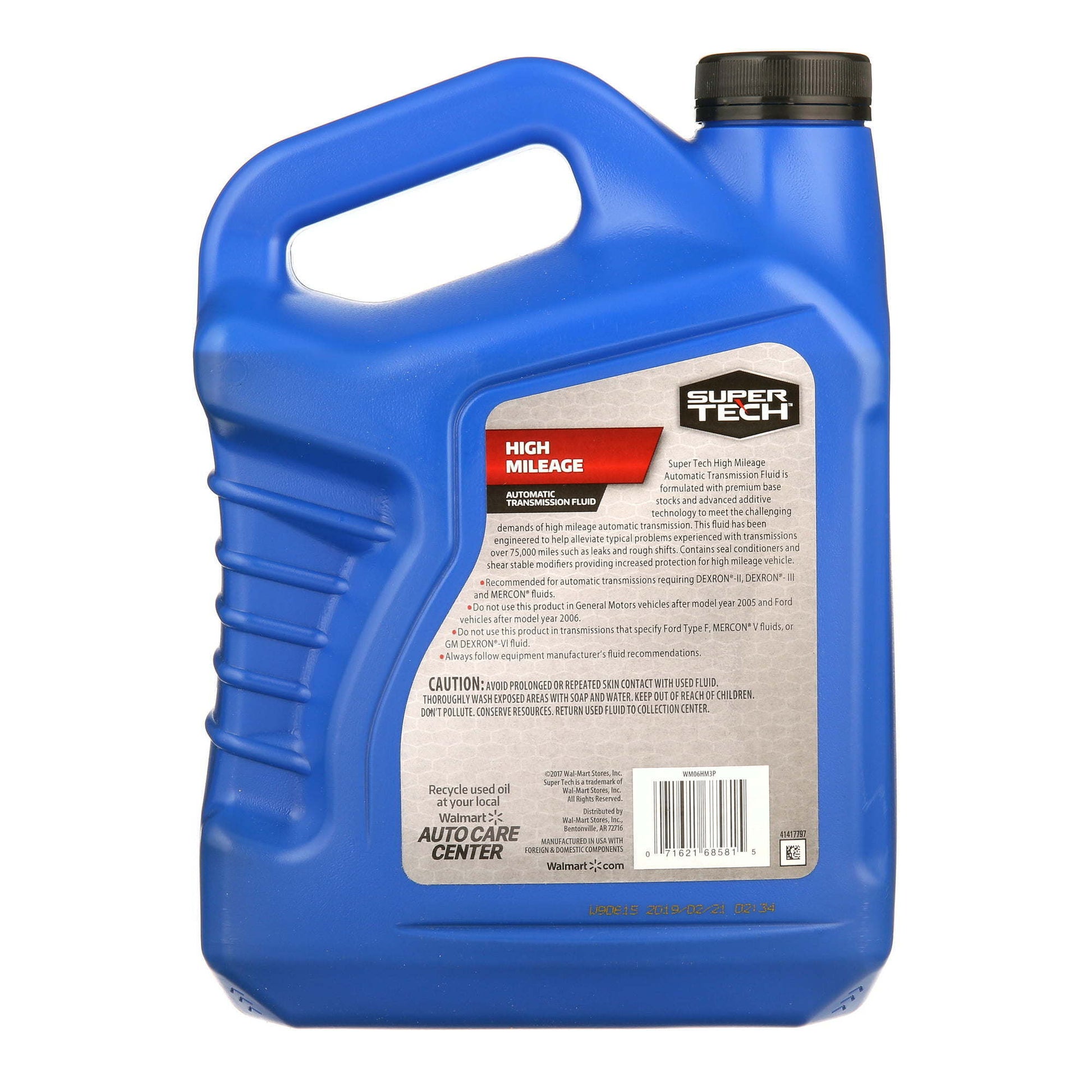 Super Tech High Mileage Automatic Transmission Fluid, 1 Gallon - Premium Transmission Fluids from Super Tech - Just $77.99! Shop now at Rapidvehicles