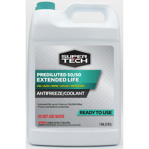 Super Tech European (Teal) Antifreeze+Coolant: Ready to Use, 1 gal 50/50 - Premium Antifreezes & Coolants from Super Tech - Just $40.99! Shop now at Rapidvehicles