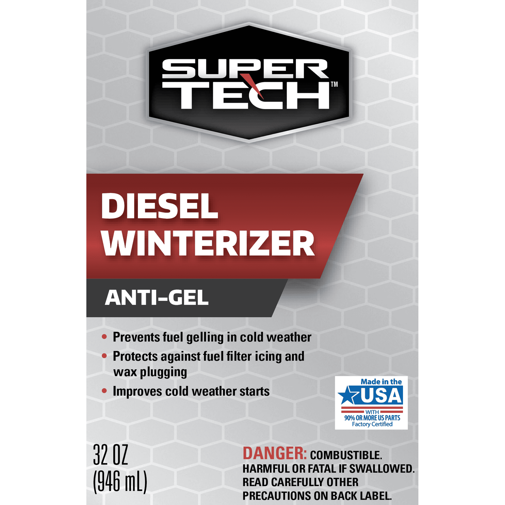 Super Tech Diesel Winterizer with Anti-Gel Fuel Additive, 32 oz. - Premium Antifreezes & Coolants from Super Tech - Just $40.99! Shop now at Rapidvehicles