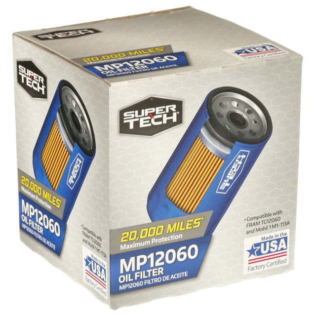 SuperTech Maximum Performance 20,000 mile Replacement Synthetic Oil Filter MP12060 for Select Buick Cadillac Chevrolet and GMC - Premium Filters from SuperTech - Just $47.30! Shop now at Rapidvehicles