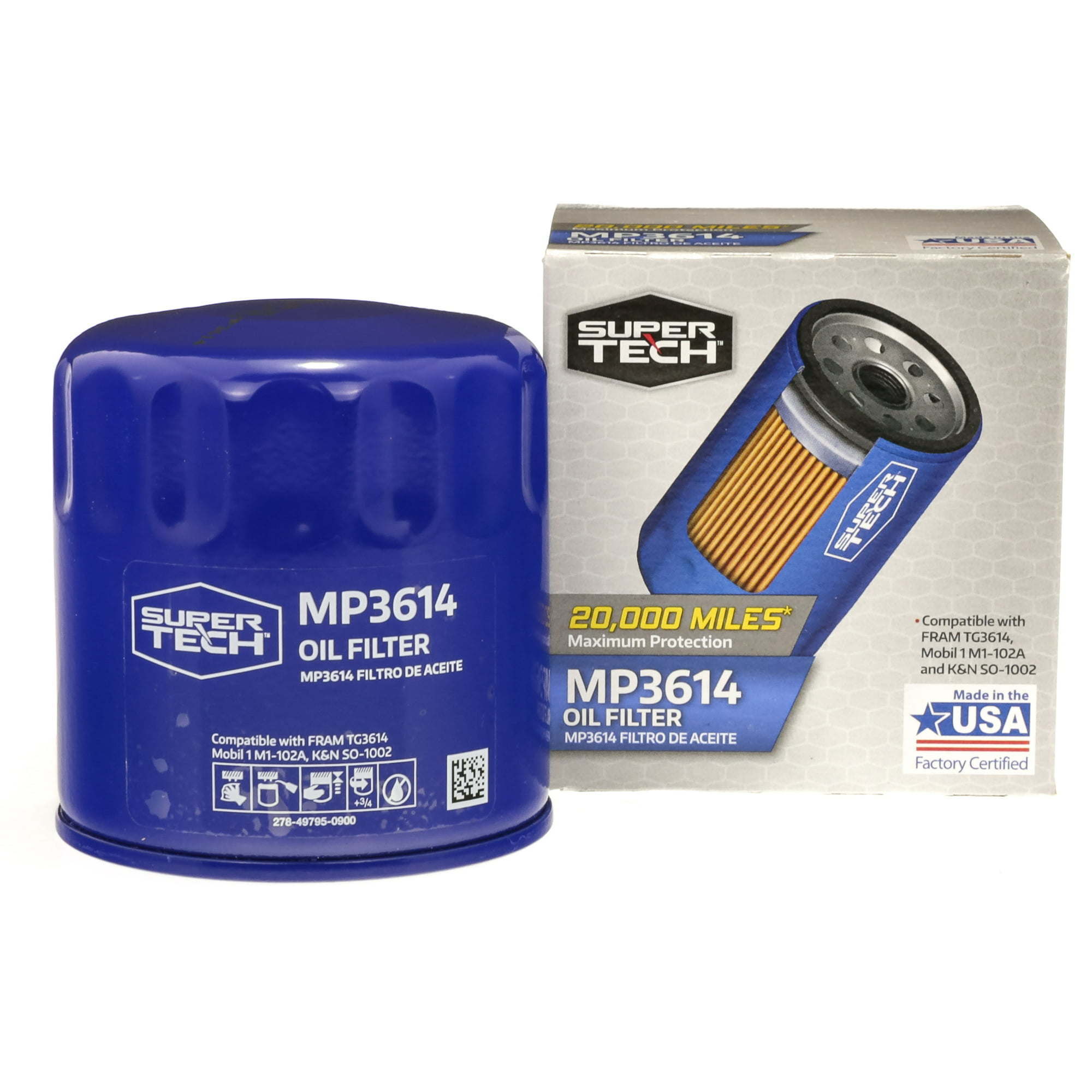 SuperTech Maximum Performance 20,000 mile Replacement Synthetic Oil Filter MP3614 for Chrysler Dodge Mazda and Ford - Premium Filters from SuperTech - Just $47.30! Shop now at Rapidvehicles