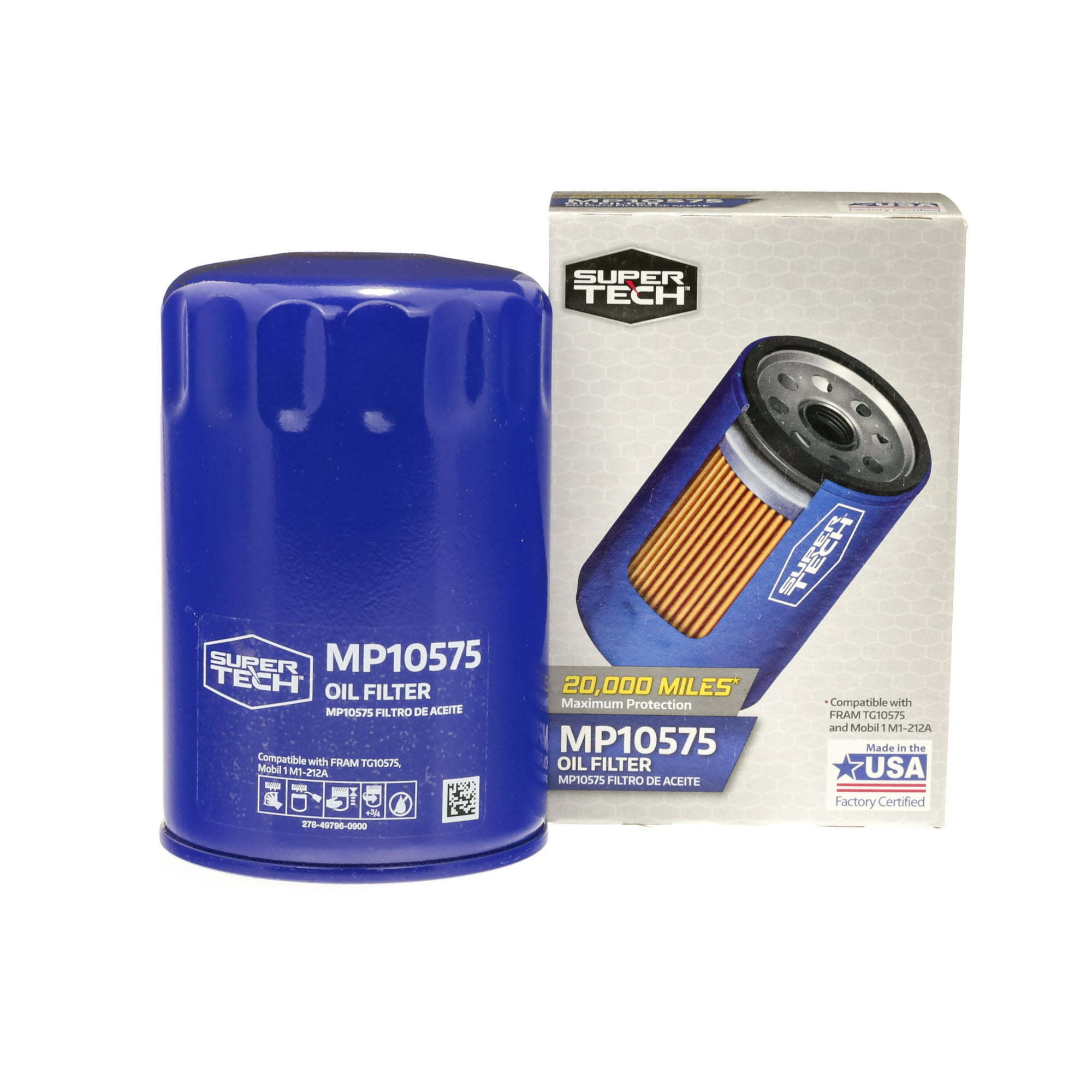 SuperTech Maximum Performance 20,000 mile Synthetic Oil Filter MP10575 for Buick Chevrolet GMC Dodge Jeep Ford - Premium Filters from SuperTech - Just $35.99! Shop now at Rapidvehicles