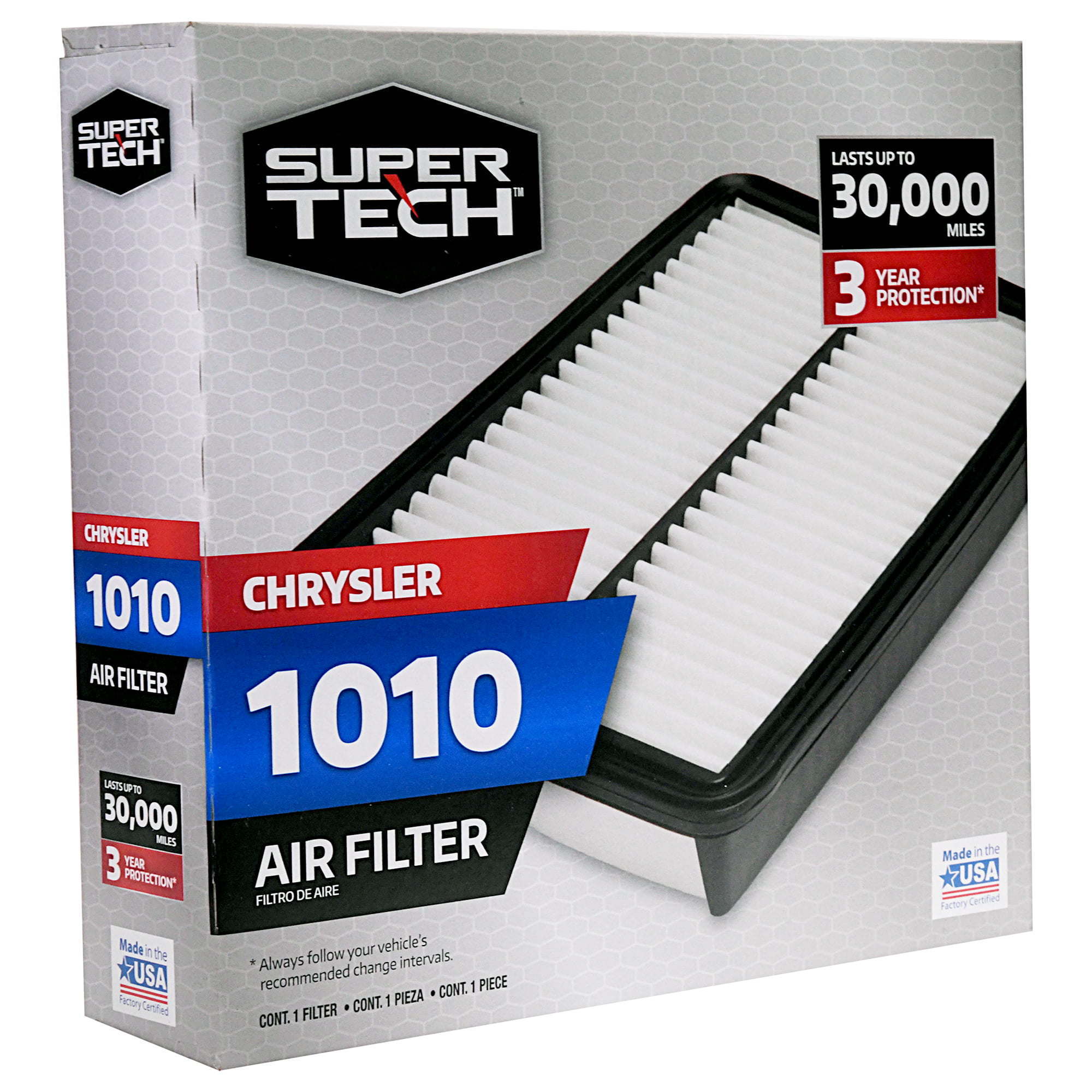 SuperTech 1010 Engine Air Filter, Replacement Filter for Chrysler - Premium Filters from SuperTech - Just $60.60! Shop now at Rapidvehicles