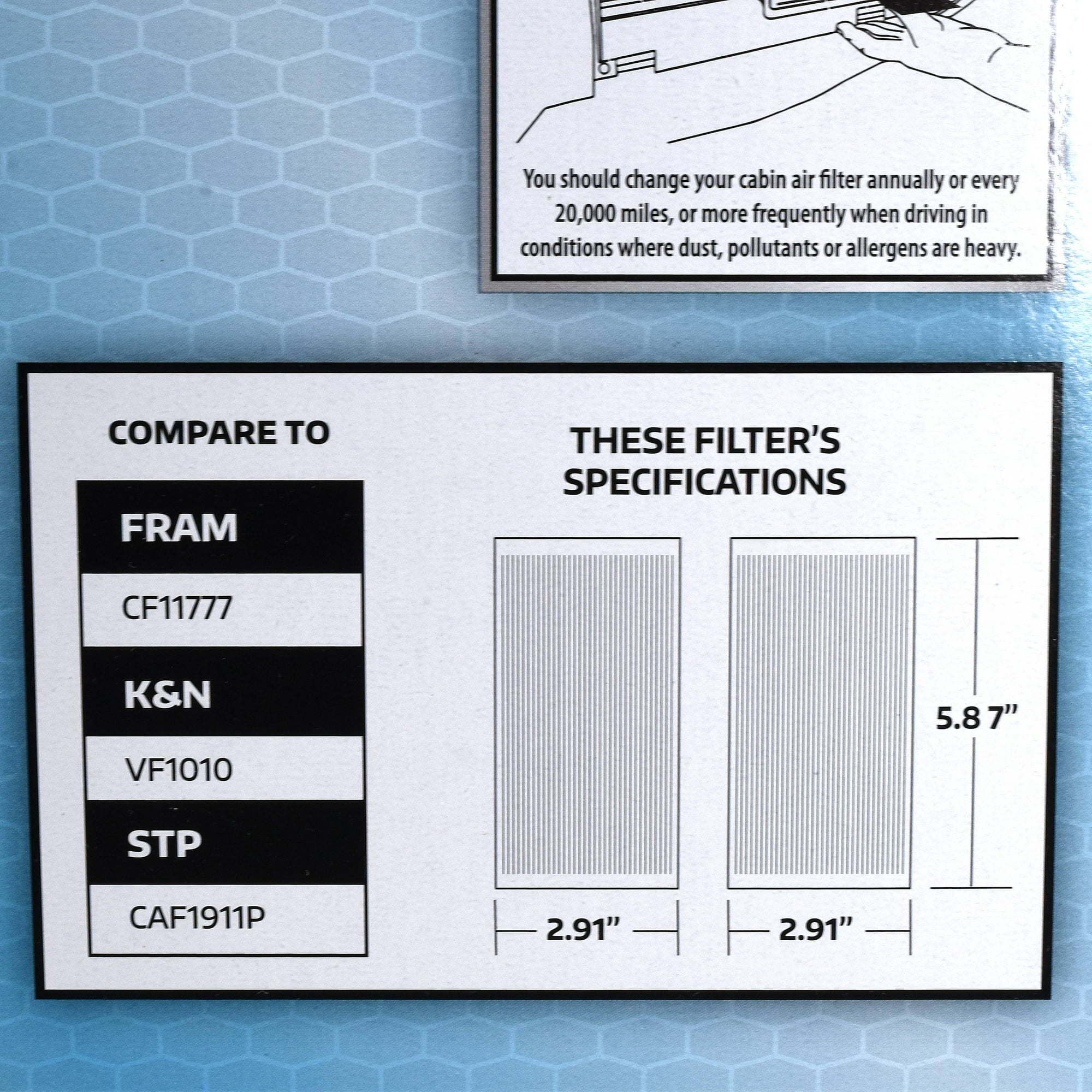 SuperTech Cabin Air Filter 5030, Replacement Air/Dust Filter for Chrysler - Premium Filters from SuperTech - Just $47.30! Shop now at Rapidvehicles