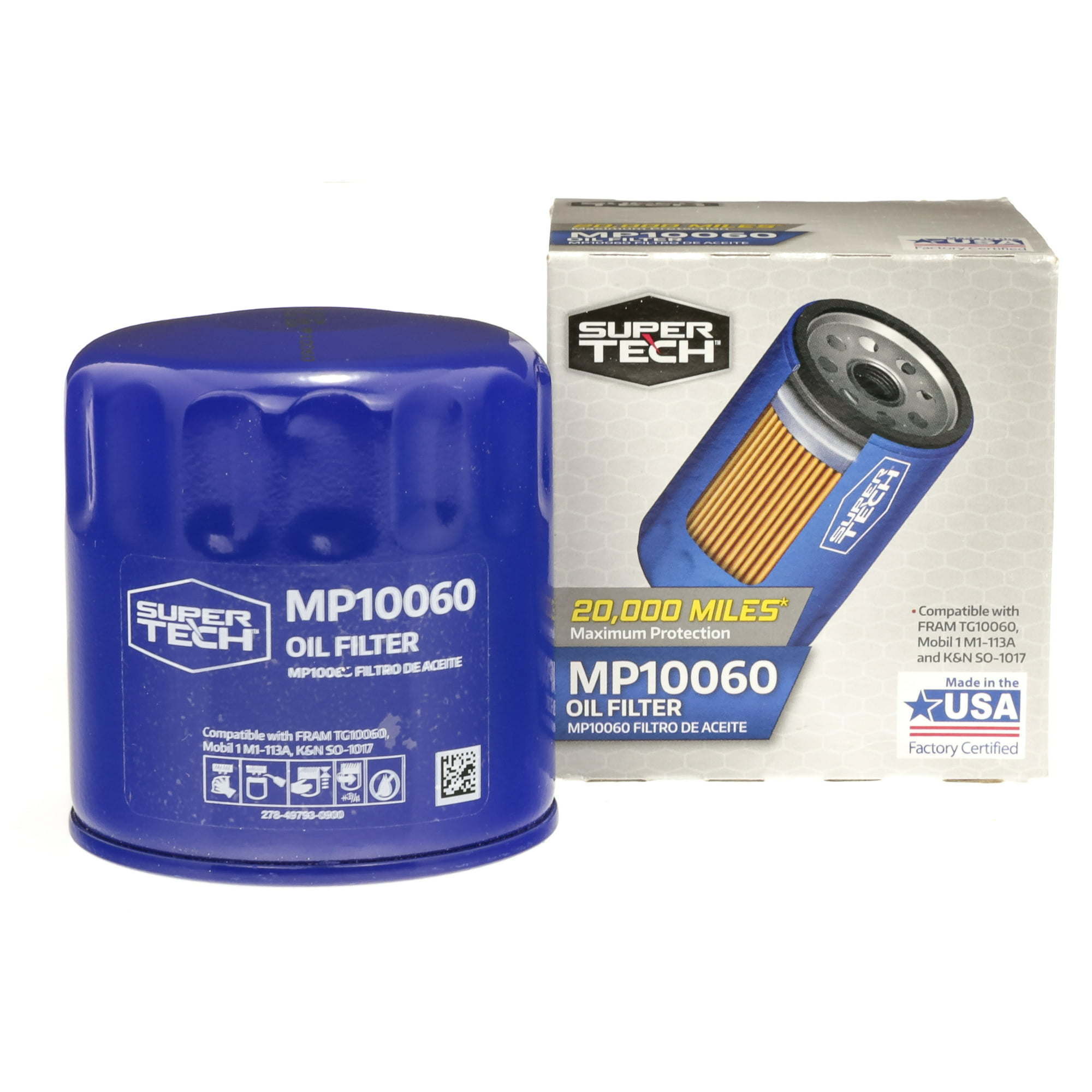 SuperTech Maximum Performance 20,000 mile Replacement Synthetic Oil Filter MP10060 for Buick Cadillac Chevrolet GMC Chrysler Dodge and Jeep - Premium Filters from SuperTech - Just $35.99! Shop now at Rapidvehicles