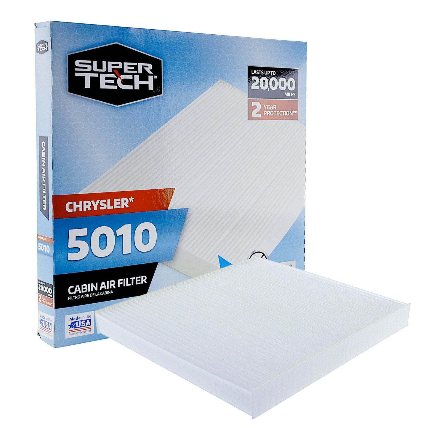 Super Tech 5010 Cabin Air Filters, Replacement Air/Dust Filter - Premium Filters from Super Tech - Just $73.99! Shop now at Rapidvehicles