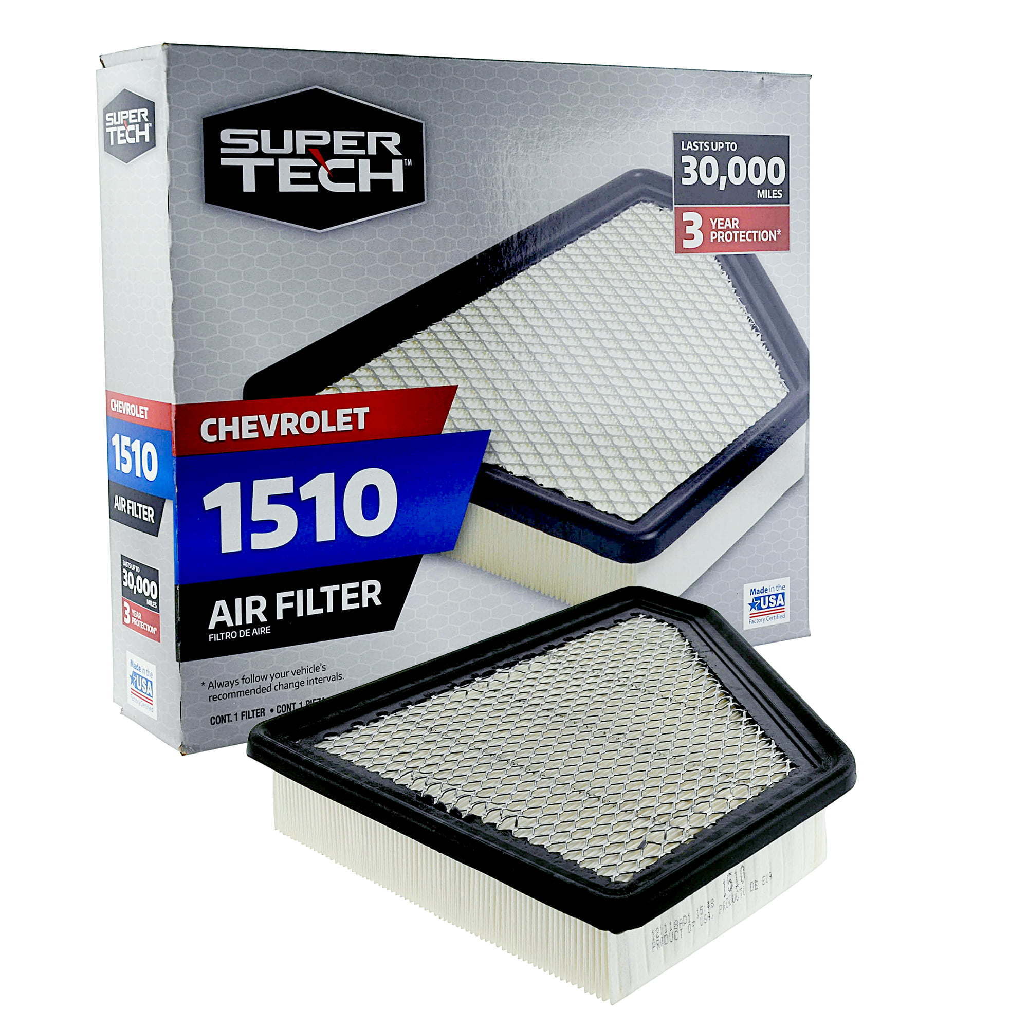 Super Tech 1510 Engine Air Filters, Replacement for GM and Chevrolet - Premium Filters from Super Tech - Just $45.99! Shop now at Rapidvehicles