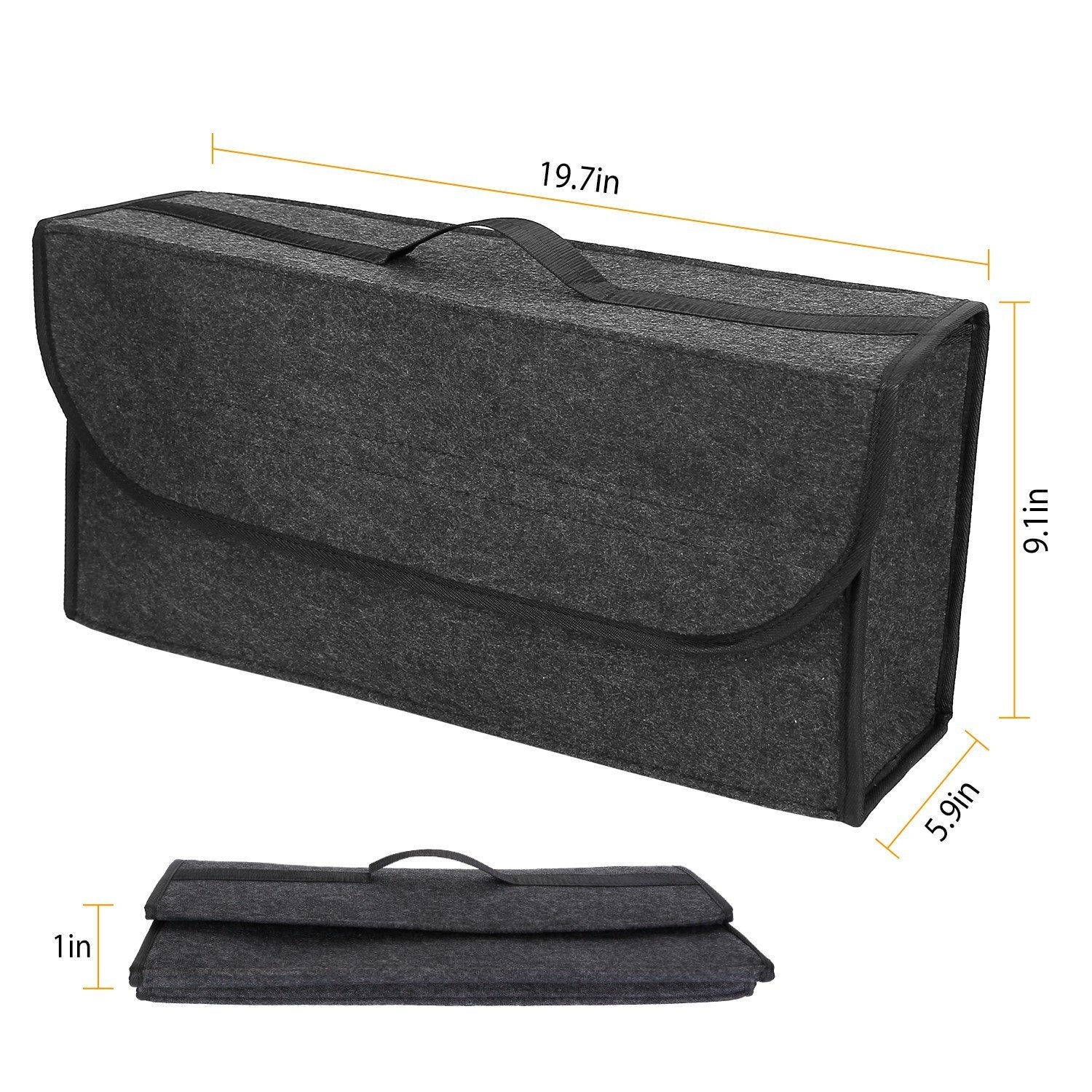 3.85Gal Car Boot Organizer Box Collapsible Trunk Bag Storage Container Travel Tidy Case Holder - Premium Door & Seat Back Organizers from Rapidvehicles - Just $29.99! Shop now at Rapidvehicles