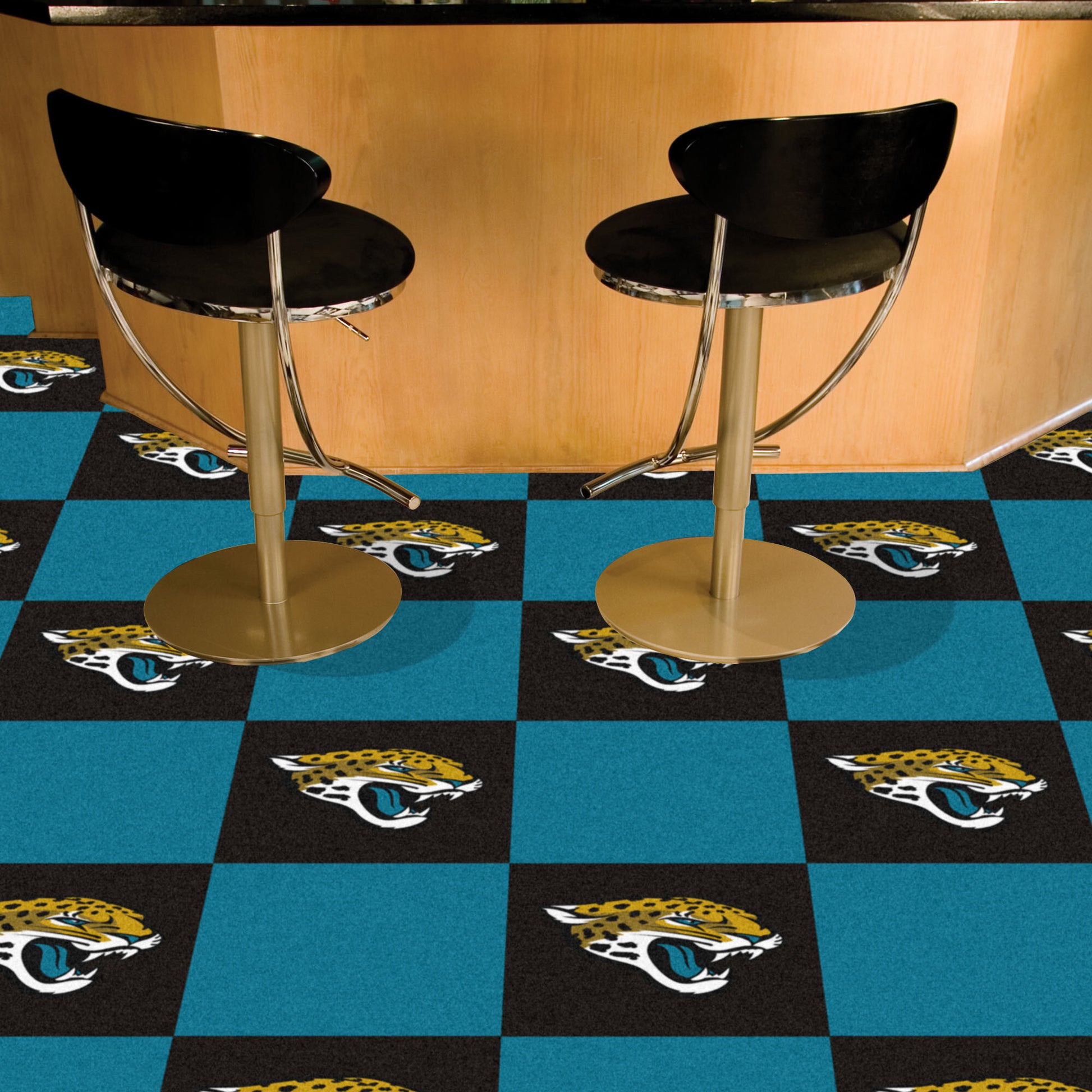 NFL - Jacksonville Jaguars 18"x18" Carpet Tiles - Premium Jacksonville Jaguars from Fan Mats - Just $331.19! Shop now at Rapidvehicles