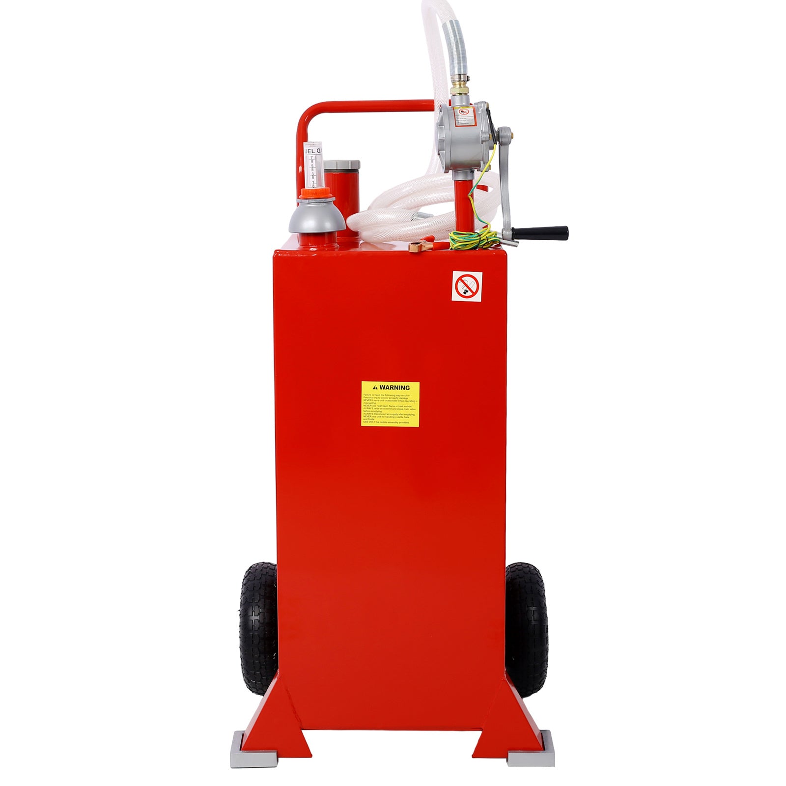 30 Gallon Gas Caddy With Wheels, Fuel Transfer Tank Gasoline Diesel Can Reversible Rotary Hand Siphon Pump, Fuel Storage Tank For Automobiles ATV Car Mowers Tractors Boat Motorcycle(Red) - Premium Fuel Transfer & Lubrication from Rapidvehicles - Just $270.24! Shop now at Rapidvehicles