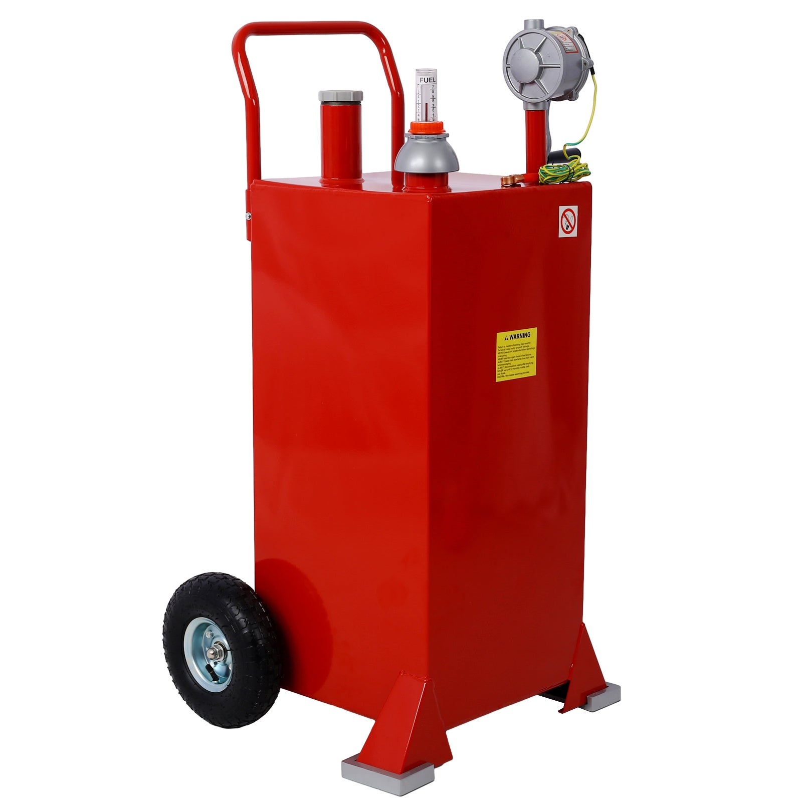 30 Gallon Gas Caddy With Wheels, Fuel Transfer Tank Gasoline Diesel Can Reversible Rotary Hand Siphon Pump, Fuel Storage Tank For Automobiles ATV Car Mowers Tractors Boat Motorcycle(Red) - Premium Fuel Transfer & Lubrication from Rapidvehicles - Just $274.99! Shop now at Rapidvehicles