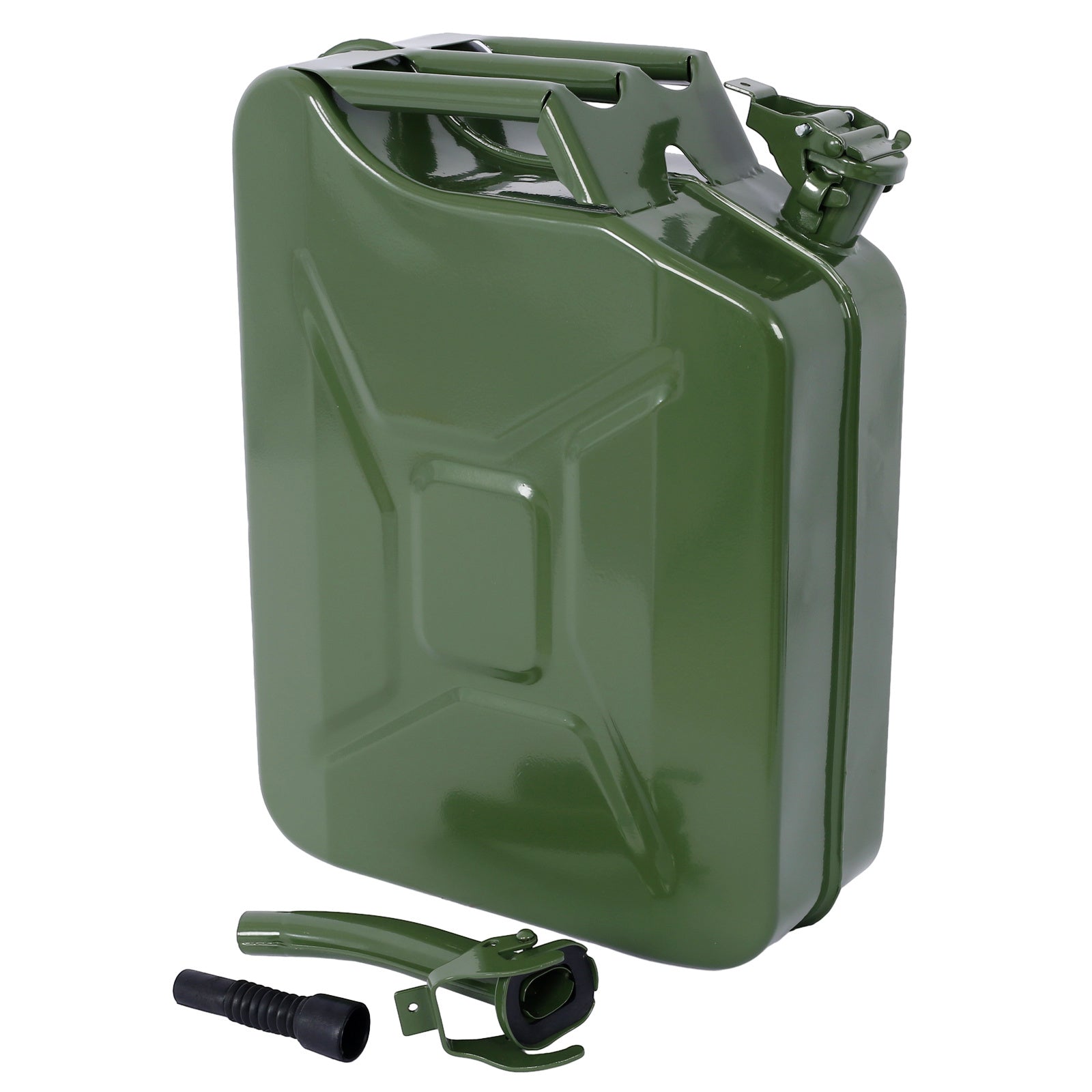 20 Liter (5 Gallon) Jerry Fuel Can with Flexible Spout, Portable Jerry Cans Fuel Tank Steel Fuel Can, Fuels Gasoline Cars, Trucks, Equipment, GREEN - Premium Fuel Cleaning Tools from Rapidvehicles - Just $69.36! Shop now at Rapidvehicles