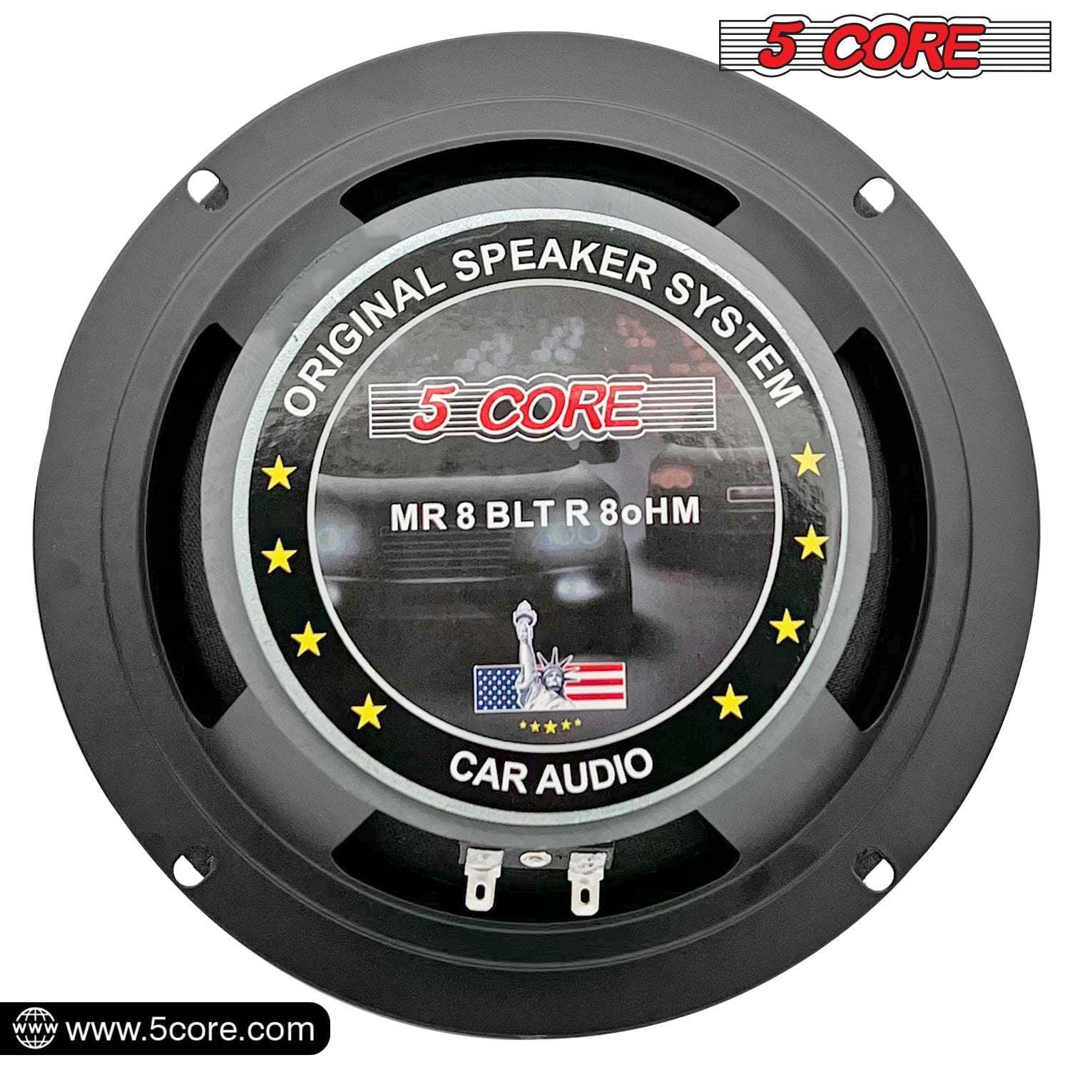 5 CORE 8 Inch Mid-Range Bullet Pro Audio Car Speaker, Red Aluminium Bullet, Loudspeaker 580W Max 8 Ohms - Premium Quality Audio Door Speakers for Car or Truck Stereo Sound System - Premium Car Speakers & Speaker Systems from 5 Core - Just $74.83! Shop now at Rapidvehicles