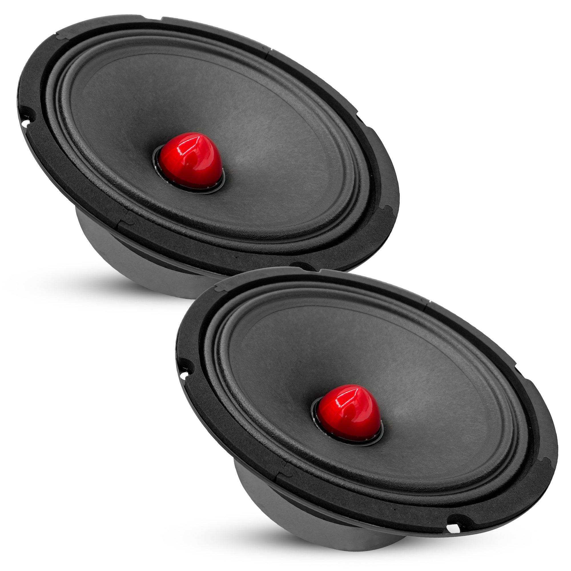 5 CORE 8 Inch Mid-Range Bullet Pro Audio Car Speaker, Red Aluminium Bullet, Loudspeaker 580W Max 4 Ohms - Premium Quality Audio Door Speakers for Car or Truck Stereo Sound System-MR 8 BLT R 4oHM - Premium Car Speakers & Speaker Systems from 5 Core - Just $51.44! Shop now at Rapidvehicles