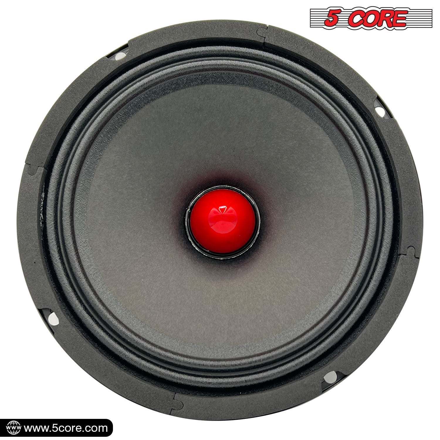 5 CORE 8 Inch Mid-Range Bullet Pro Audio Car Speaker, Red Aluminium Bullet, Loudspeaker 580W Max 8 Ohms - Premium Quality Audio Door Speakers for Car or Truck Stereo Sound System - Premium Car Speakers & Speaker Systems from 5 Core - Just $103.36! Shop now at Rapidvehicles