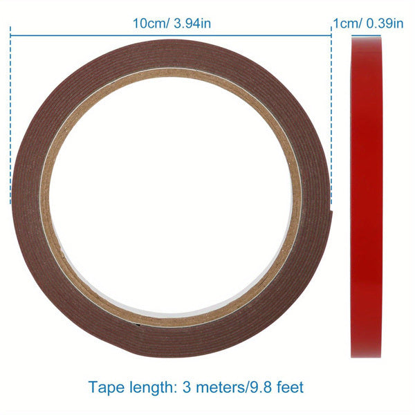 4 Rolls Car Double Sided Tapes Heavy Duty Double Sided Foam Tapes Strong Mounting Adhesive Tapes - Premium Exhaust System from Rapidvehicles - Just $40.86! Shop now at Rapidvehicles