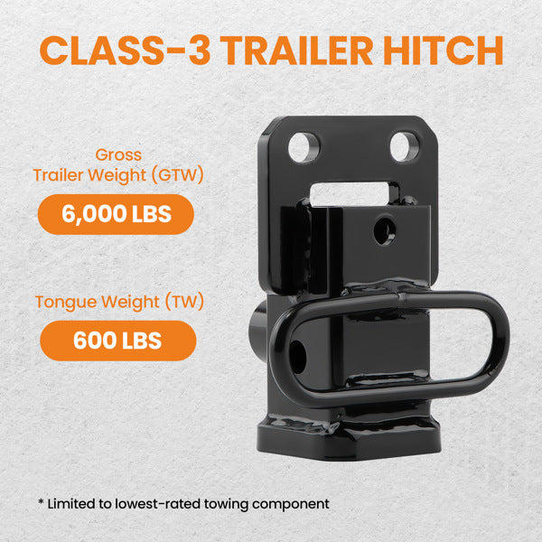 6000 lbs Class 3 Trailer Hitch 2-Inch Receiver for Dodge Ram 1500 - Premium Exhaust System from Rapidvehicles - Just $108.78! Shop now at Rapidvehicles