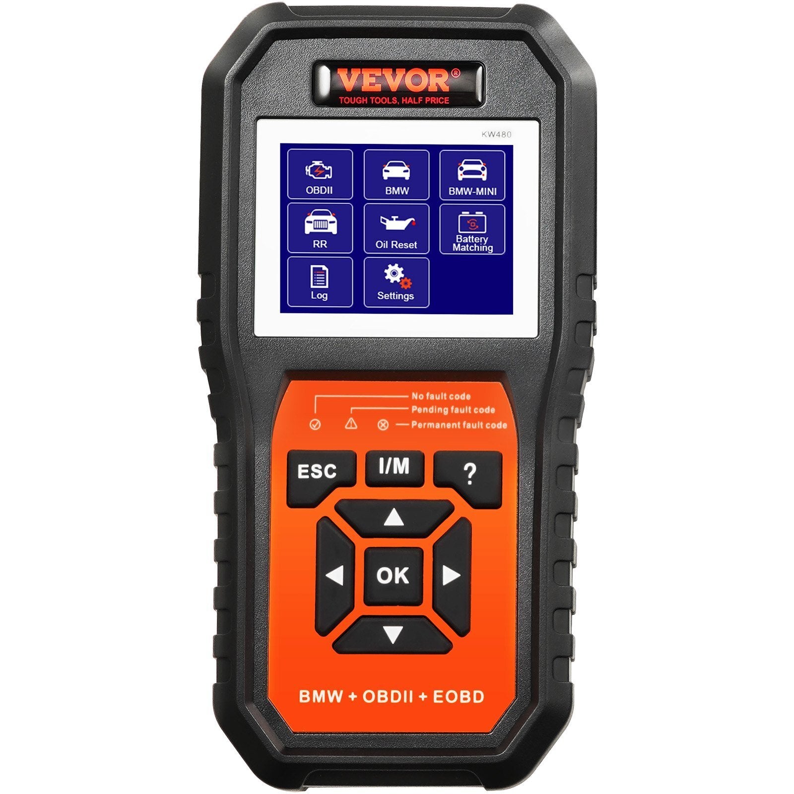 VEVOR BMW OBD2 Scanner Diagnostic Tool, For BMW/Mini/Rolls-Royce, Full System Diagnostic Scan Tool, 12 Special Functions, Car Read Code Reader with CBS SAS EPB ECM DME/DDE Oil Reset Battery Matching - Premium Code Readers & Scan Tools from VEVOR - Just $106.99! Shop now at Rapidvehicles