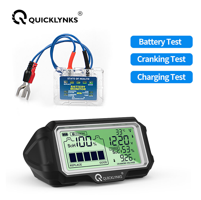 Solar Car Battery Monitor LED Display 433 MHz Wireless - Premium Battery Testers from Rapidvehicles - Just $120.99! Shop now at Rapidvehicles