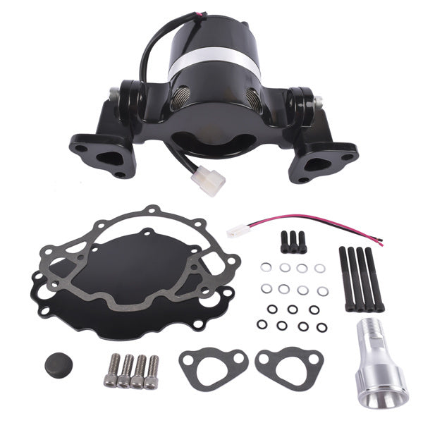 Black High Volume Performance Electric Water Pump for Small Block Ford 289 302 - Premium Exhaust System from Rapidvehicles - Just $177.44! Shop now at Rapidvehicles