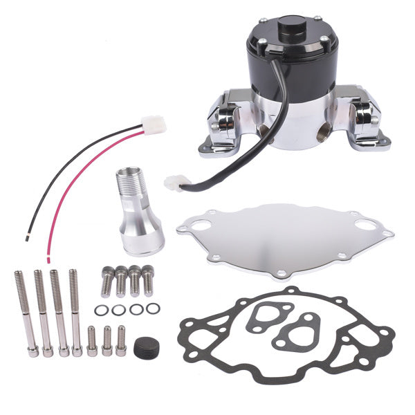 Electric Water Pump Kit Chrome for Small Block Ford 289 302 High Volume Flow - Premium Exhaust System from Rapidvehicles - Just $176.71! Shop now at Rapidvehicles