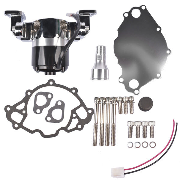 Electric Water Pump Kit Chrome for Small Block Ford 289 302 High Volume Flow - Premium Exhaust System from Rapidvehicles - Just $176.71! Shop now at Rapidvehicles